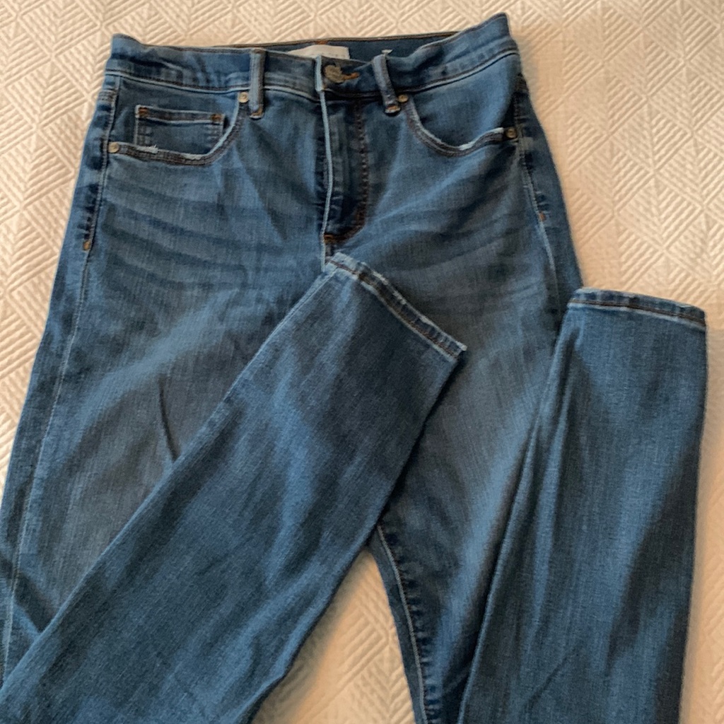 Loft High Y Skinny Jeans In Light Wash. Euc. 2